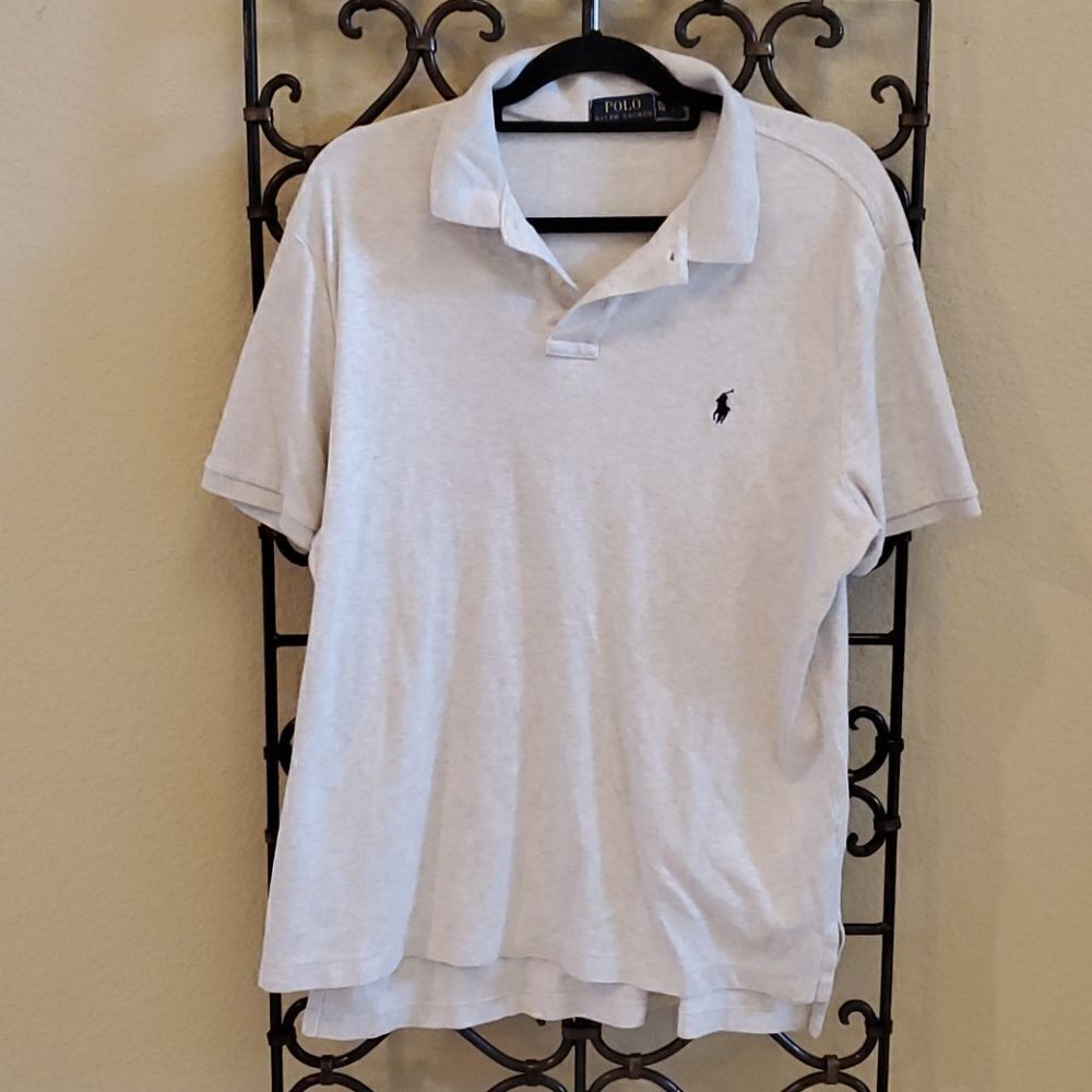 POLO Oatmeal Gray Shirt - Size XL